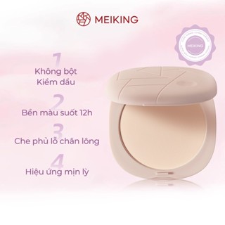 【MEIKING  MEIKING Phấn Nén Lâu Trôi 24h Kiềm Dầu Che Khuyết Điểm Hoàn Hảo 8g