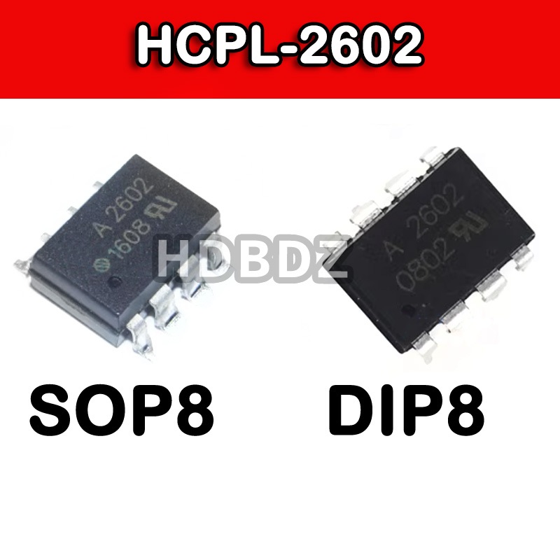 2 ~ 5 CÁI HCPL-2602 A2602 DIP8 SOP8 Bộ ghép nối quang điện Chip IC