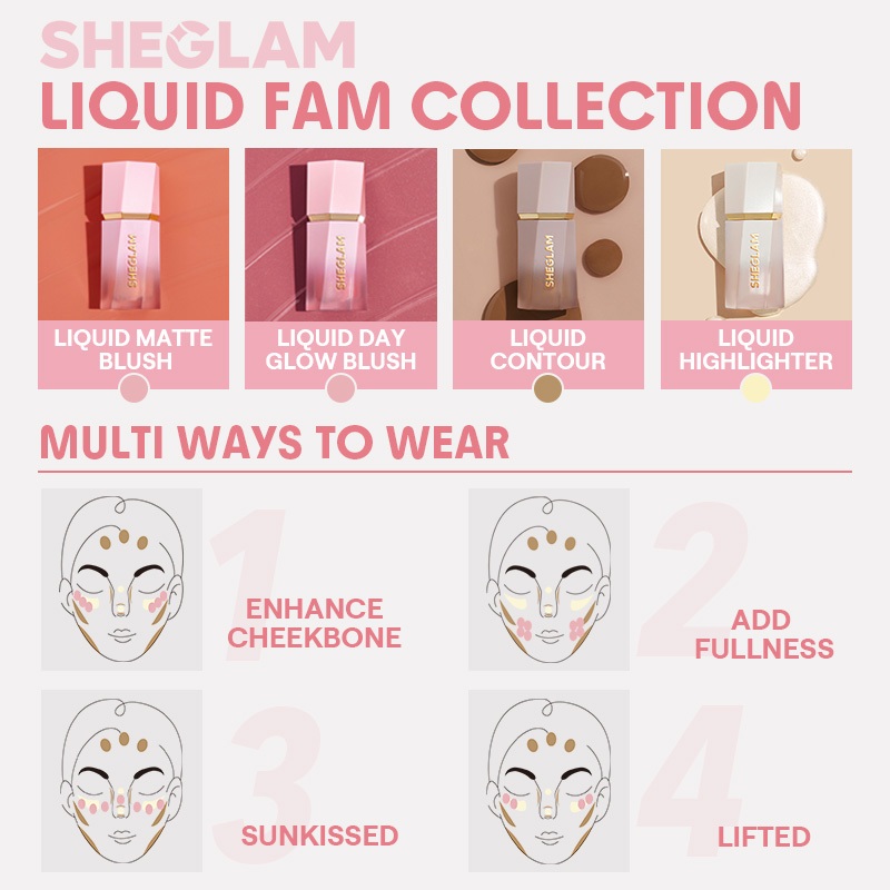 Phấn Má Hồng Kem SHEGLAM Kết Cấu Mịn Nhẹ Lên Màu Chuẩn Makeup Tự Nhiên Chất Kem Mịn, Lâu Trôi, | BigBuy360 - bigbuy360.vn