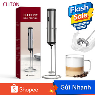 Cliton Máy đánh trứng sữa tạo bọt cà phê   Cliton hoạt động điện cấp thực phẩm có/ không có giá đỡ