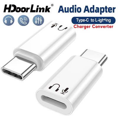 Hdoorlink USB C Sang IOS Bộ Chuyển Đổi Âm Thanh Loại C Sạc Bộ Chuyển Đổi IOS Nữ Sang USB C Nam Sạc Adapter Cho IOS 15 16 Series