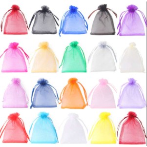 Bộ 50 Túi Organza Túi Bảo Quản DIY Trang Sức Bao Bì