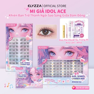 Mi Giả Idol Kpop ELYZZA 10-12mm Mi Cụm Dễ Dán,  Sợi Mi Siêu Mảnh, Tái Sử Dụng, Mắt To Tự Nhiên