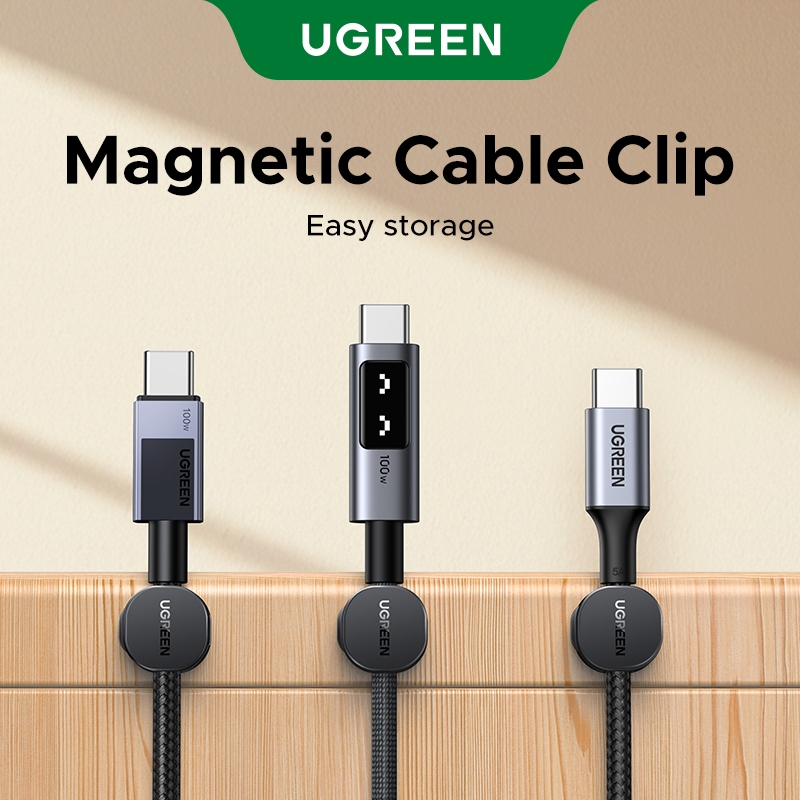 [Không có cáp] Khóa quản lý cáp từ tính UGREEN 3 gói / 6 gói Chất liệu nhựa màu đen | BigBuy360 - bigbuy360.vn