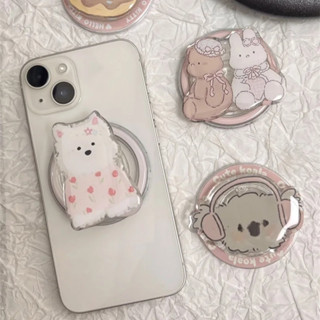 Hàn Quốc Hoạt Hình Dễ Thương Mèo Từ Giá Đỡ Grip Tok Griptok Giá Đỡ Điện Thoại Hỗ Trợ Cho IPhone 16 15 Đa Năng Vòng Điện Thoại Giá Đỡ