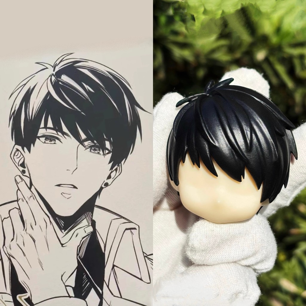 Gsc Oblique Bangs Black Head Thành phẩm ob11 và ob22 Có sẵn Star Hair 5