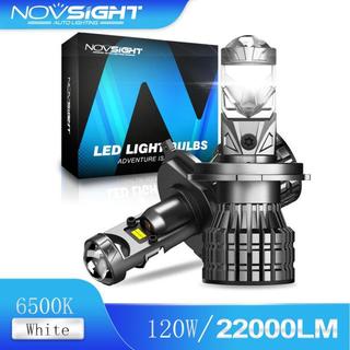  Novsight N92 2 Cái 6000K ​​Trắng 120W 22000LM Xe Mini H4 H7 H11 9005 9006 Đèn Pha LED Ống Kính Máy Chiếu 6000K Đèn Pha Ô Tô 