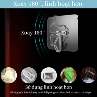20pc Móc Treo Tường Chống Thấm Nước Dính Móc Cho Nhà Bếp Phòng Tắm Cửa Tắm Ngoài Trời Treo Tường Cửa Tự Dính