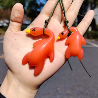 Móc khóa đổi màu UV Mặt dây chuyền vịt rang đổi ánh sáng