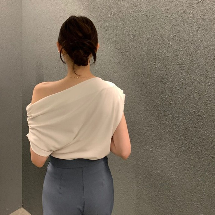 【WJZ】Áo thun tay ngắn hở vai rộng rãi cho nữ【P13】 | BigBuy360 - bigbuy360.vn