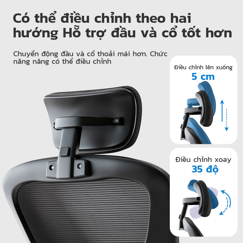 Ghế công thái học Xpanse W901 Đệm ngồi thoáng khí, phù hợp không gian nhỏ | ghế làm việc | ghế xoay văn phòng | BigBuy360 - bigbuy360.vn