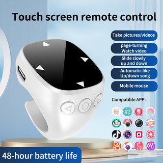 Jx-13 Thông Minh Đầu Ngón Tay Vòng Điều Khiển Từ Xa Không Dây Bluetooth Di Động Selfie Chuột Selfie Video Tự Động Trang Turner Duyệt