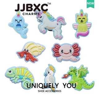  JJBXC   Charms Giày - Khóa Trang Trí Cá Voi Kỳ Lân Dễ Thương Độc Quyền | Phụ Kiện Chính Hãng Cho Giày Dép   | Quà Tặng Cho Fan Hoạt Hình - Sticker Dép   