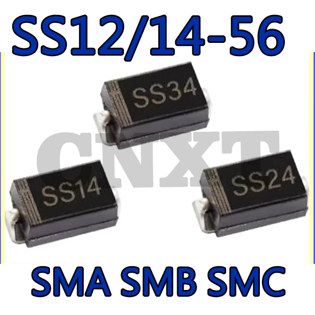 10 ~ 20 Chiếc Miếng Dán Diode SS14 SS12 SS16 SS22 SS24 SS34 SS36 SS54 SS56 SMA SMB SMC