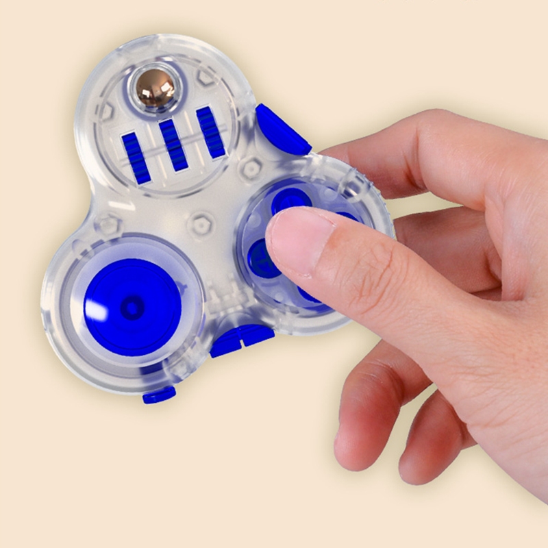 Ngón Tay Chống Căng Thẳng Đồ Chơi Nhẹ Fidget Spinner Tay Top Spinner Phát Sáng Trong Anh Đậm EDC Fid