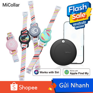 Bộ theo dõi vòng cổ thú cưng Bluetooth thông minh MiTag có nhạc chuông cho thú cưng Chống nước cho mèo và chó nhỏ, phạm vi lên tới 120m, tương thích với iOS
