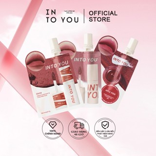 [Sản phẩm mới] INTO YOU Son môi đóng gói di động và dễ mang theo thương hiệu màu cổ điển chống dính môi bùn bóng son bóng đóng gói 1g
