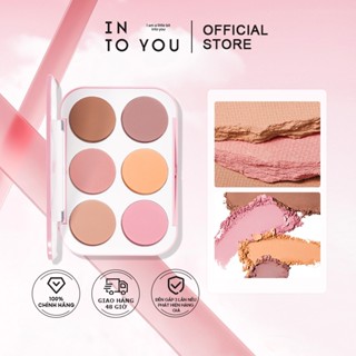 INTO YOU Bảng phấn má hồng sáu màu dành cho chuyên gia trang điểm và học viên