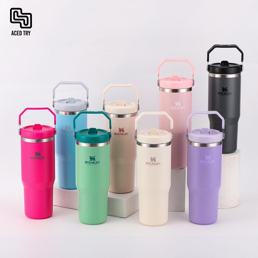 Stanley stanley stanley Mang Cốc Giữ Nhiệt Cốc 30oz Có Tay Cầm Cốc Ô Tô Di Động