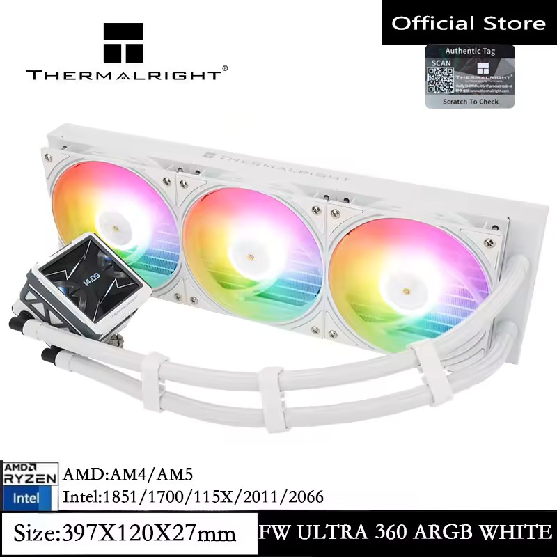 Thermalright FROZEN WARFRAME 360 ULTRA CPU Liquid Cooler 2,88 inch Màn hình LCD tùy chỉnh màn hình t