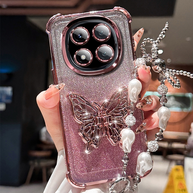 Poco X7 5G POCO X7 Pro 5G POCO X6 Pro 5G Vỏ mềm silicon chống rơi Vỏ bảo vệ khung bướm