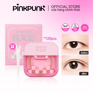 Miếng dán kích mí PinkPunk, miếng dán trong suốt tàng hình, chống mồ hôi, siêu tự nhiên - 120 miếng