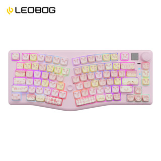 Bàn phím tiện dụng AULA LEOBOG A75 83 phím có dây / 2.4G / BT RGB Hot-swap có núm MAO / PBT Hai Keycaps tùy chọn
