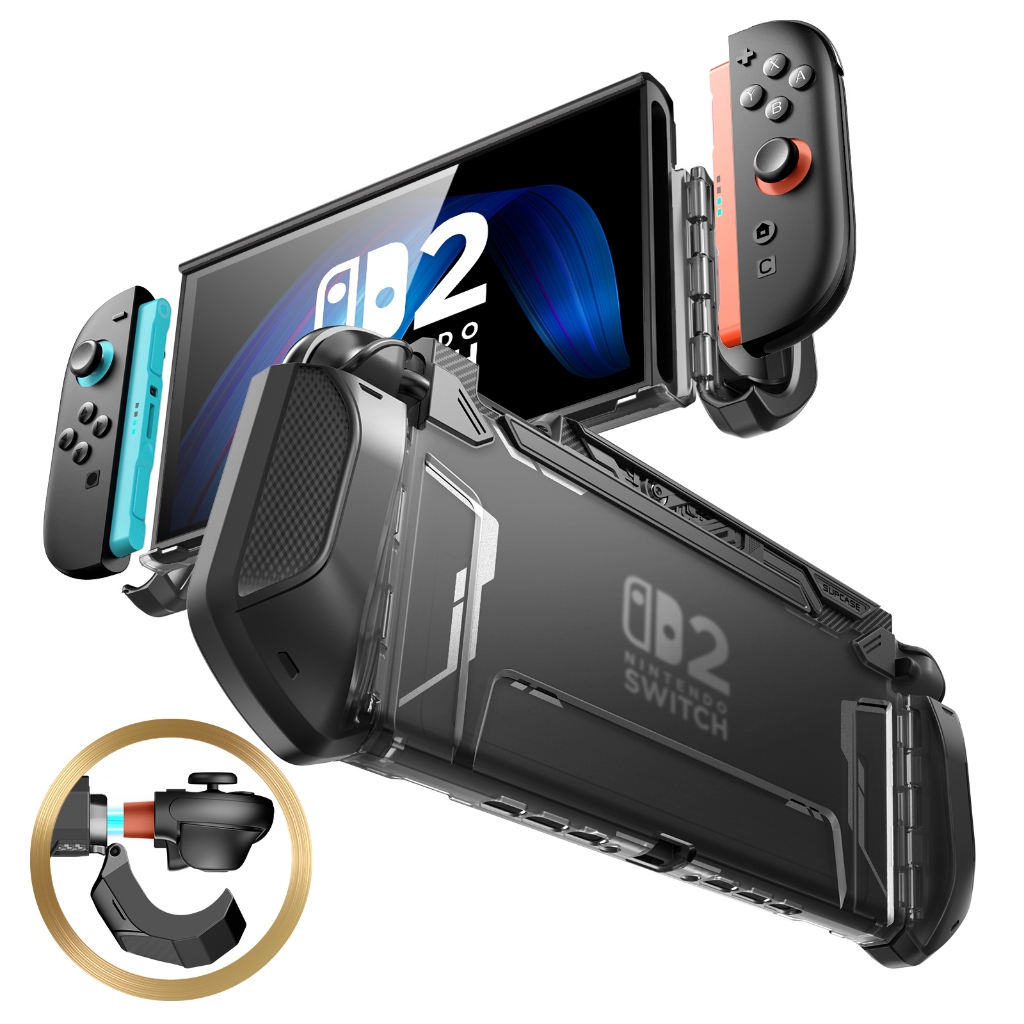 SUPCASE Dockable Blade Series Ốp Lưng Cho Nintendo Switch 2 2025 TPU Grip Phụ Kiện Vỏ Bảo Vệ Tương Thích Với Switch 2 7.9 Inch Và Quick-Release Joy Con Design
