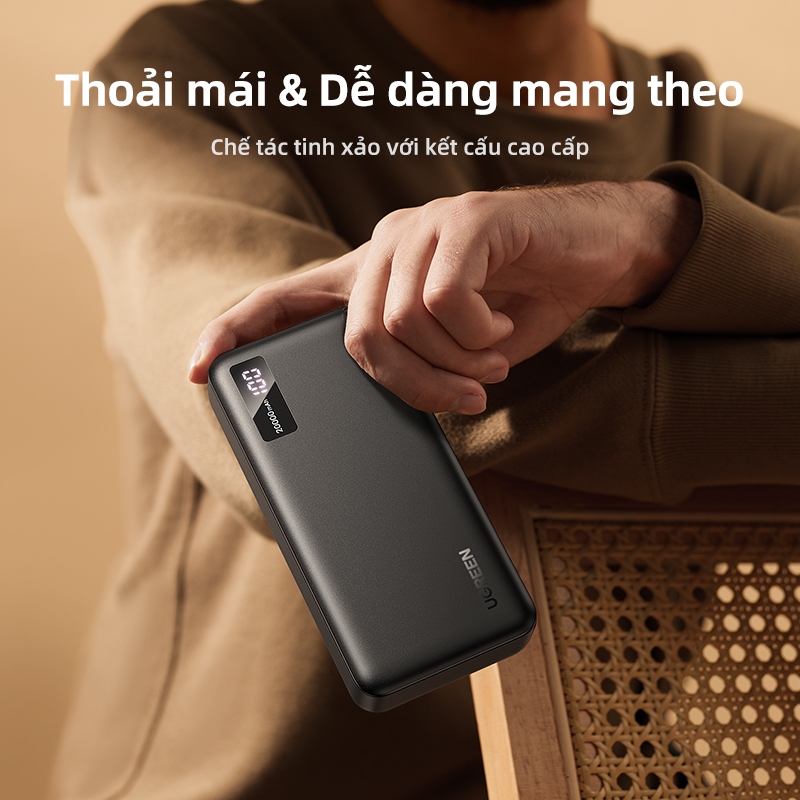 Ugreen 20000mAh 22,5W Max Power Bank Di động PD Sạc nhanh PowerBank cho iPhone 15 Laptop Notebook Sạc nhanh Pin ngoài | BigBuy360 - bigbuy360.vn
