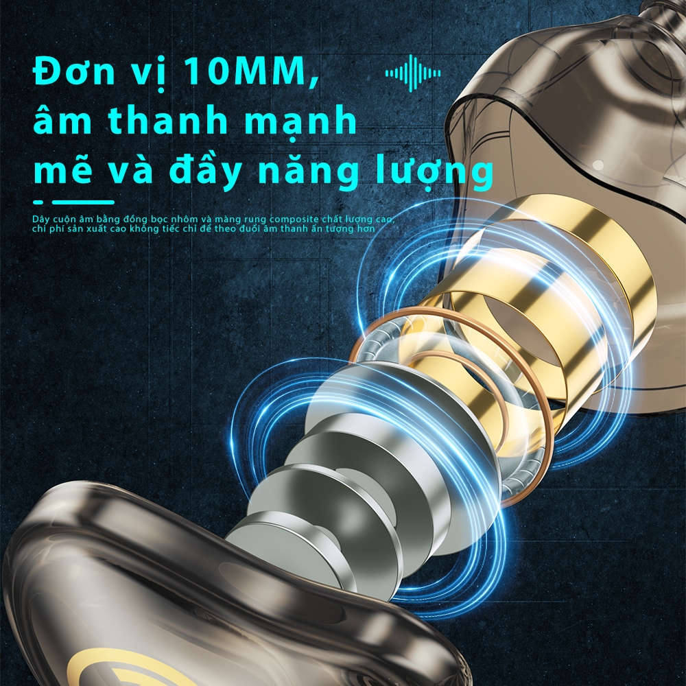 DiGi Domain Tai Nghe WEKOME Chính Hãng Có Dây 1.2m Hi-Fi Bass Thể Thao Có Micro Nghe Nhạc Chơi Game YC08 | BigBuy360 - bigbuy360.vn