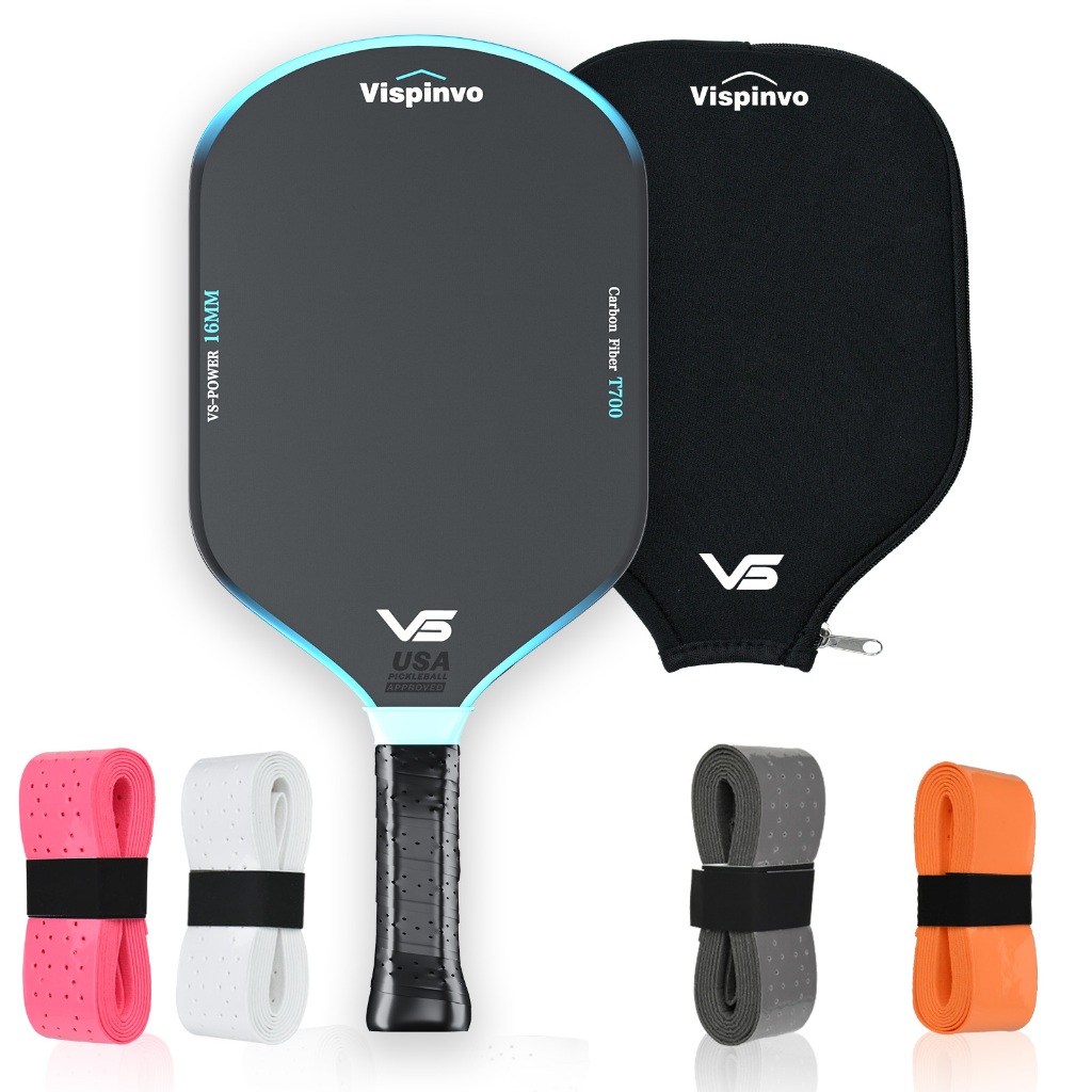 Vispinvo Vợt Pickleball,  T700 Sợi Carbon/Khuôn đúc một mảnh ép nóng/16MM Lõi tổ ong Polypropylen
