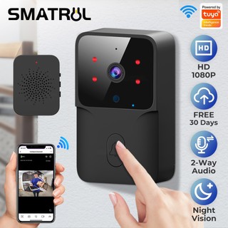 Smatrul Tuya Video Trực Quan Chuông Cửa Thông Minh Không Dây HD Tầm Nhìn Ban Đêm Camera An Ninh Nhà Thông Minh WiFi Chuông Cửa Liên Lạc Hai Chiều Thay Đổi Giọng Nói