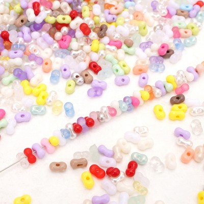 Beadia 95 miếng 4x6mm Acrylic Hỗn Hợp Màu Đậu Phộng Hạt Cho DIY Vòng Tay Vòng Cổ Bông Tai Trang Sức Phụ Kiện