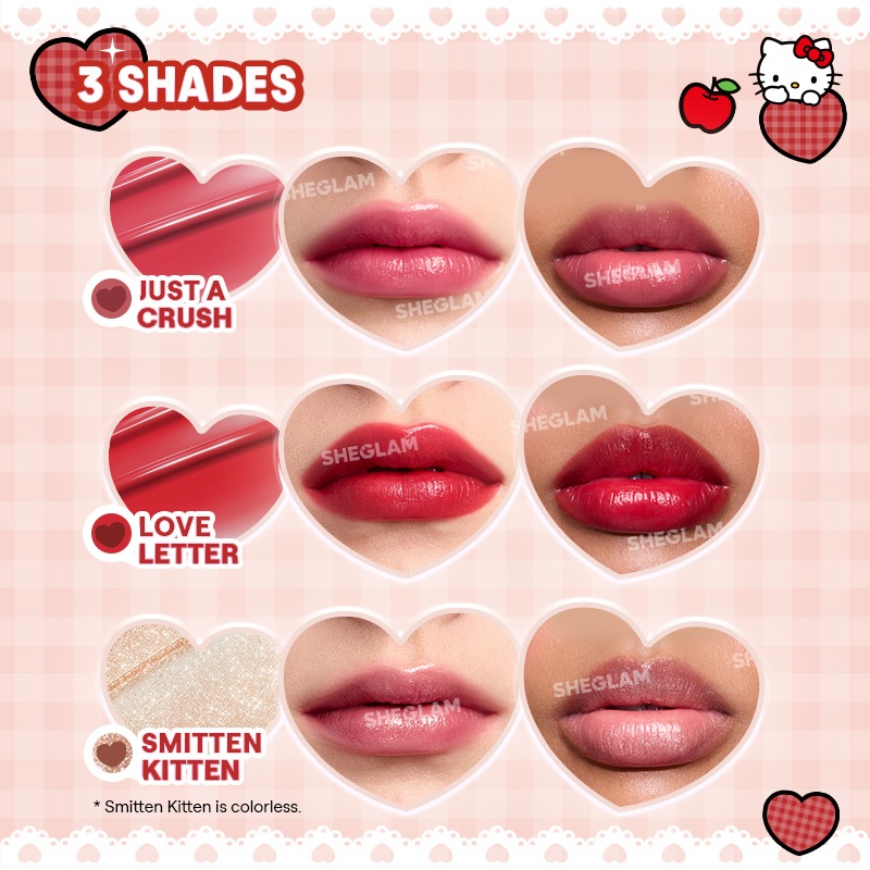 Son Môi SHEGLAM Hello Kitty Sandwich Lipstick, Son Dưỡng Ẩm Màu Lên Chuẩn, Lâu Trôi, Bóng Nhẹ, Giúp Môi Mịn Màng | BigBuy360 - bigbuy360.vn