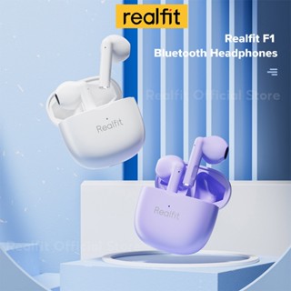 Tai nghe Bluetooth Realfit F1 Tai nghe không dây chất lượng HIFI tuyệt vời với micrô Bluetooth 5.3 Super Bass 