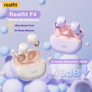 Tai Nghe Bluetooth Realfit F4 Tai Nghe Thể Thao Khử Tiếng Ồn -38db 360° Âm Thanh Không Gian Bass Tốt