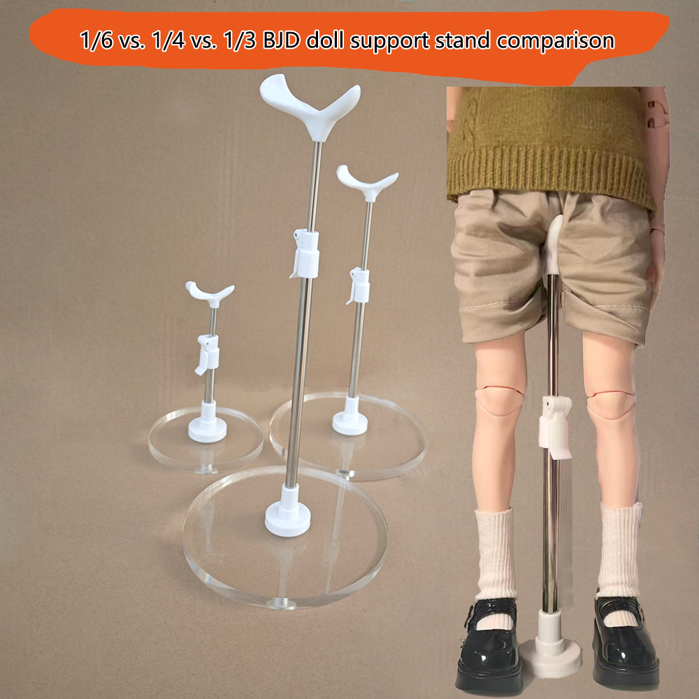 Đế Chất Liệu Acrylic BJD Búp Bê Đứng Hỗ Trợ Khung Chiều Cao Có Thể Điều Chỉnh Thích Hợp Cho 1 / 8, 1