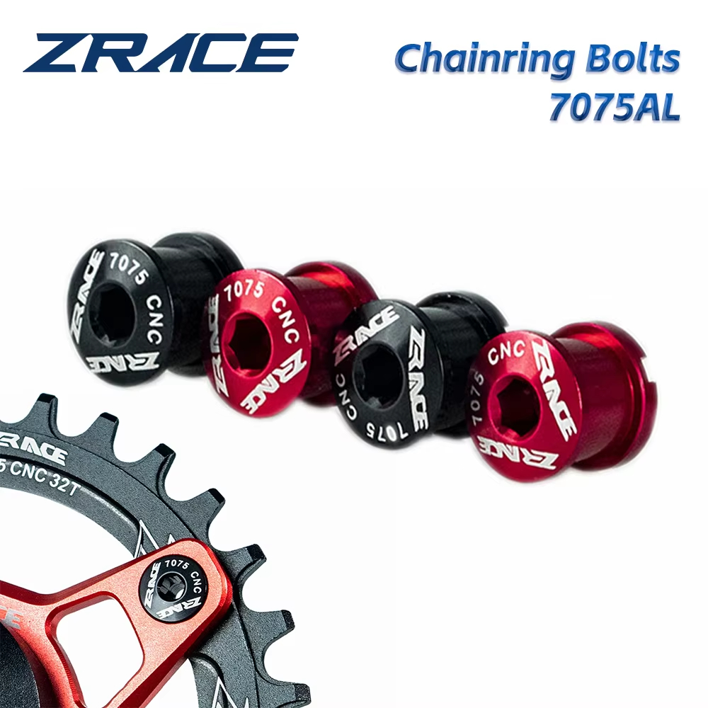 ZRACE 4 Dây Xích Bu Lông Cường Độ Cao MTB Chainwheels Vít 7075 Hợp Kim Nhôm CNC