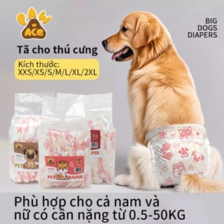 Tã giấy dành cho thú cưng PAW ACE tã mèo tã dành cho chó cái và chó đực dùng một lần XXS/XS/S/M/L/XL