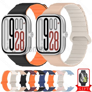  Dây đeo cổ tay bằng silicon Phụ kiện dây đeo vòng tay từ tính cho Redmi Watch 5 4   Xiaomi Smart Band 9 8 Pro 