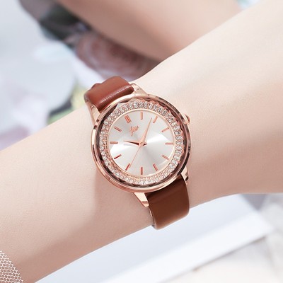 Jw Nữ Ánh Sáng Sang Trọng Bầu Trời Đầy Sao Đồng Hồ Sinh Viên Niche INS Thắt Lưng Đồng Hồ Thạch Anh JW-8020