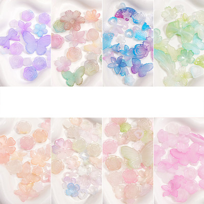 Beadia 20g Acrylic Mờ Hai Màu Hỗn Hợp Ngẫu Nhiên Hạt Cho DIY Vòng Tay Vòng Cổ Bông Tai Trang Sức Phụ Kiện