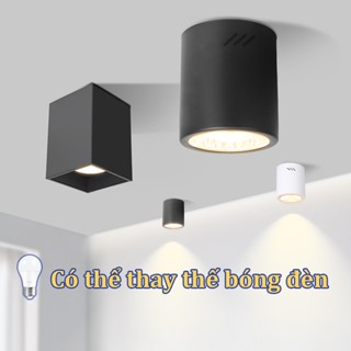 CHUANGYANG 3 màu Đèn ống bơ đèn ốp trần Đèn trang trí 220V Có thể thay thế bóng đèn E27 Phòng khách Phòng ngủ Cửa hàng