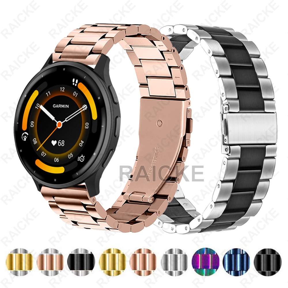 Dây đeo đồng hồ bằng thép không gỉ chống thấm nước Vòng đeo tay cho Garmin Forerunner 265S / 265S Mu