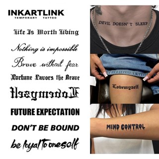 Những câu ngắn tiếng Anh đầy cảm hứng, miếng dán hình xăm tạm thời, hình xăm ma thuật lâu trôi không thấm nước, hình xăm giả kéo dài đến 15 ngày, hình xăm bán vĩnh viễn.