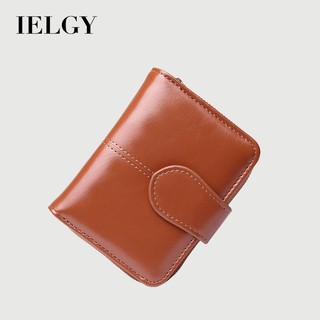  Ví đựng tiền xu dây kéo màu trơn đơn giản phù hợp thời trang IELGY dành cho nữ 