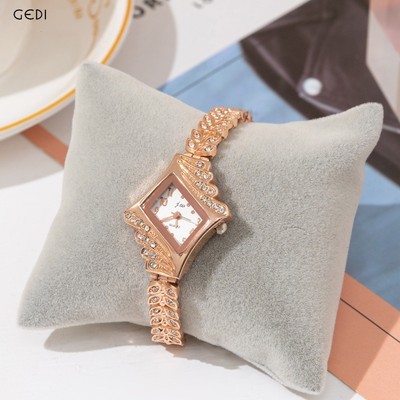 Gedi JW chính hãng dành cho nữ thích hợp sang trọng kim cương bầu trời đầy sao đồng hồ đeo tay hợp kim thời trang sinh viên JW-3072