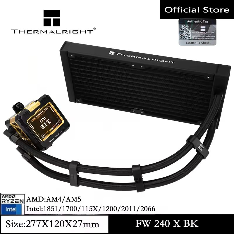 Thermalright FROZEN WARFRAME 240 X Không có phiên bản quạt Tất cả trong một tản nhiệt nước lạnh 2,4 