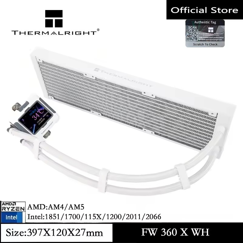 Thermalright FROZEN WARFRAME 360 X Không có phiên bản quạt Tất cả trong một tản nhiệt nước lạnh 2,4 