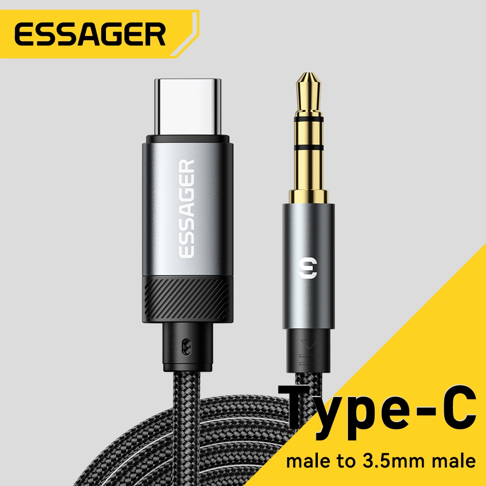 Essager Cáp Chuyển Đổi Âm Thanh 3.5 Mm USB C / L Sang 3.5 AUX Adapter Cho Điện…
